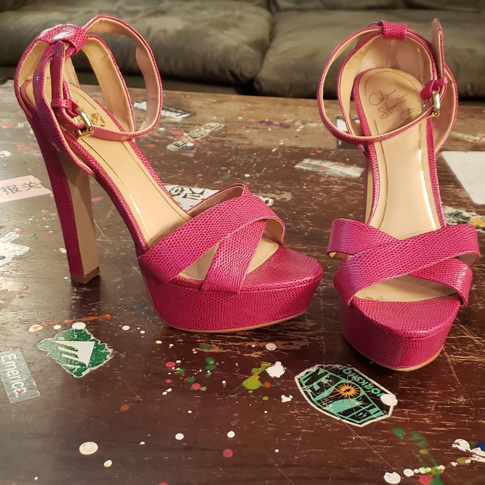 Colin Stuart for Victoria's Secret City Sandals 8 Snake